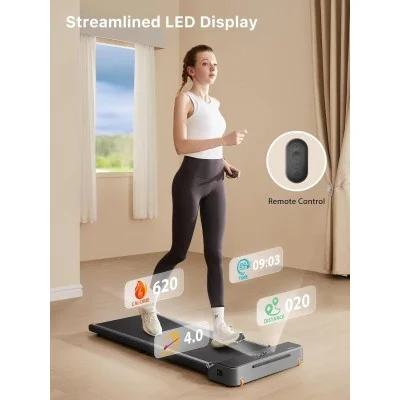 King Smith Foldable Walkingpad Z1 With Max. Speed 6Km/H, With 1Hp Brush Motor - Black